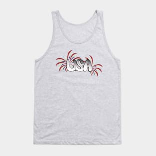 USA Fireworks Tank Top